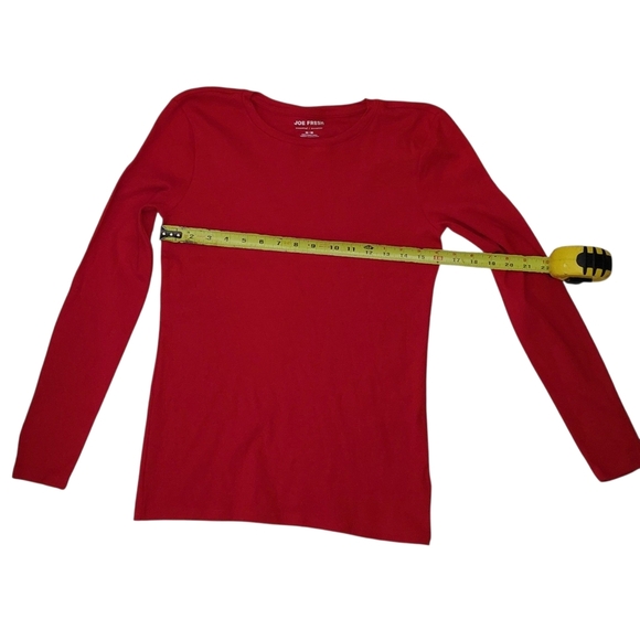 Joe Fresh Women's Long Sleeve Tees - Red and Orange 2 For 1 - Picture 2 of 6